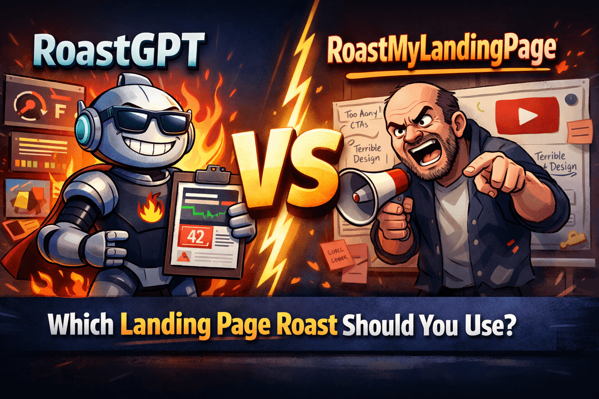 RoastGPT vs RoastMyLandingPage: Which Landing Page Roast Should You Use?