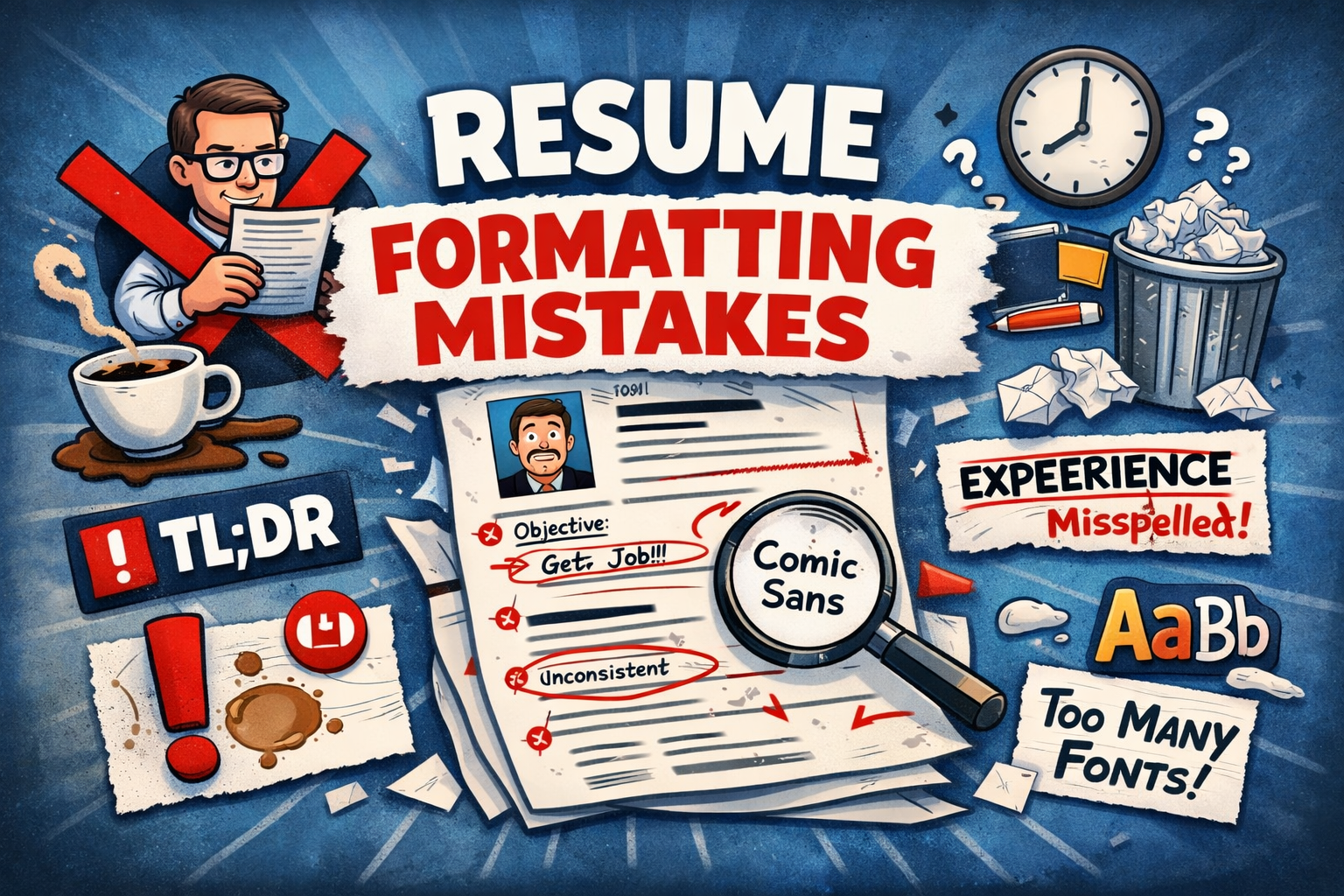 Messy Resume Example Resume Formatting Mistakes (And How to Fix Them) | RoastGPT AI ...